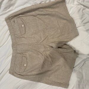 Tommy Bahama Tan Linen Shorts